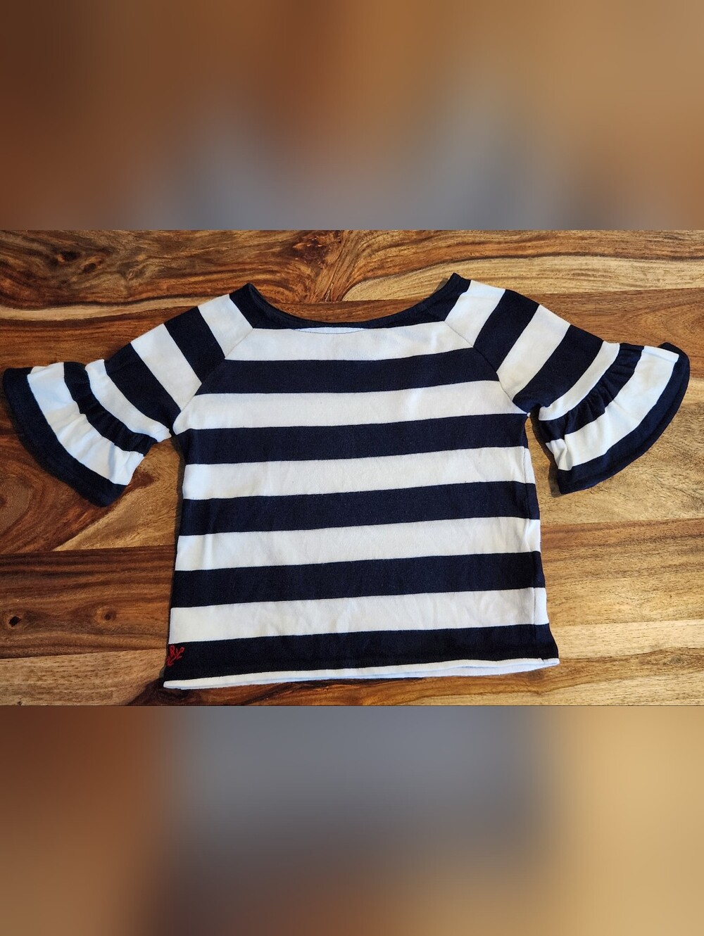 Polo Ralph Lauren Kids Navy and White Striped Shirt